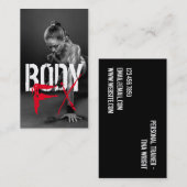Cool Personal Trainer Salle de gym Carte de visite (Devant / Derrière)