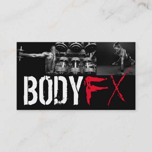 Cool Personal Trainer Salle de gym Carte de visite (Devant)
