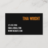 Cool Personal Trainer Salle de gym Carte de visite (Dos)