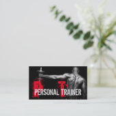 Cool Personal Trainer Salle de gym Carte de visite (Debout devant)
