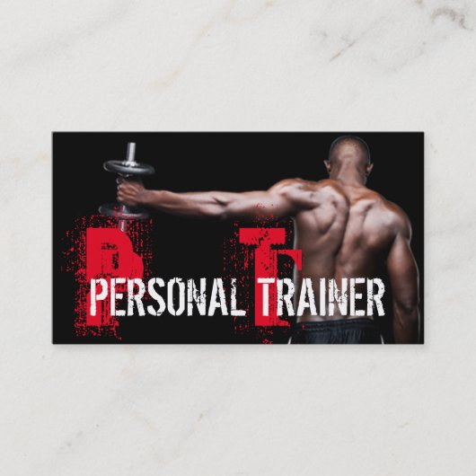 Cool Personal Trainer Salle de gym Carte de visite (Devant)