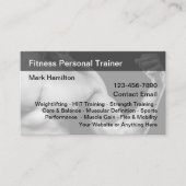 Cool Personal Trainer Visitekaartjes (Voorkant)