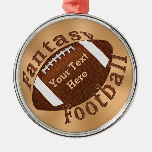 Cool Personalized Fantasy Football Ornament (Voorkant)