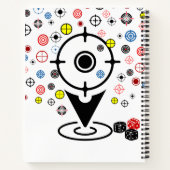 Cool personnalisé cible notbook journal étudiant (Dos)