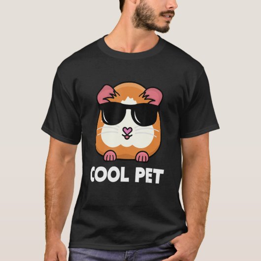 Cool Pet Graphic Guinea Pig Eigenaar Pet Cavy Anim T-shirt (Voorkant)