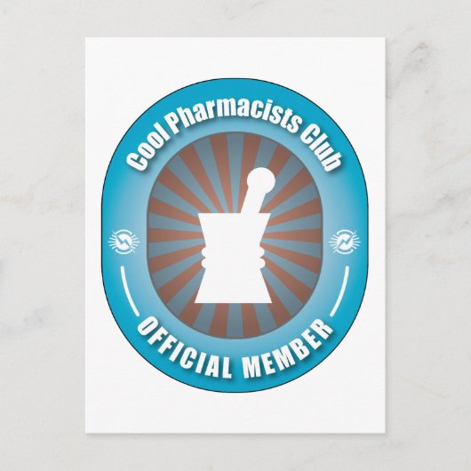 Cool Pharmacists Club Briefkaart (Voorkant)