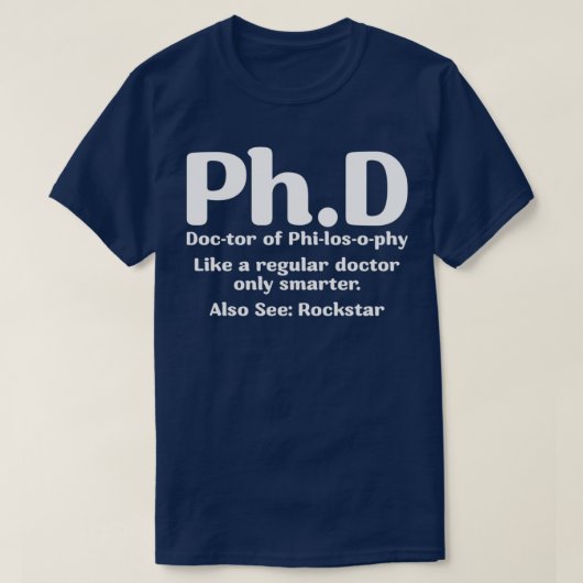 Cool Phd-Afstuderen Candidate Definition Design 1 T-shirt (Design voorkant)