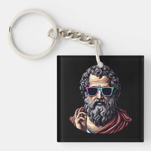 Cool Philosopher Sleutelhanger (voorkant)
