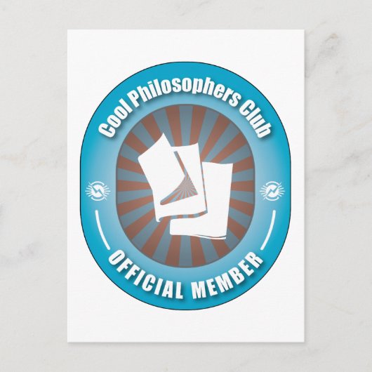 Cool Philosophers Club Briefkaart (Voorkant)