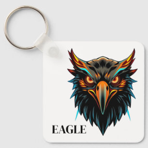Cool Phoenix Eagle Mascotte Logo Sleutelhanger