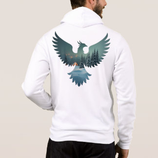 Cool Phoenix Kerstlandschap Hoodie
