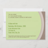 COOL PHOTO ANNIVERSAIRE INVITATIONS :: circulaire  (Dos)