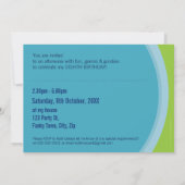 COOL PHOTO ANNIVERSAIRE INVITATIONS :: circulaire  (Dos)