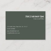 Cool Photo de Liquid dans un Carte de visite en ve (Dos)