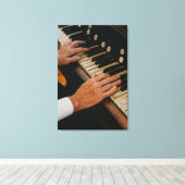 Cool Piano Artwork Canvas Afdruk (Insitu (Houten vloer))