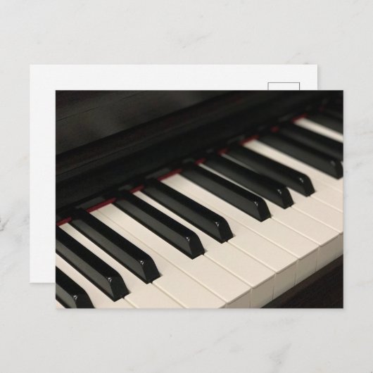 Cool Piano Design Briefkaart (Voorkant / Achterkant)