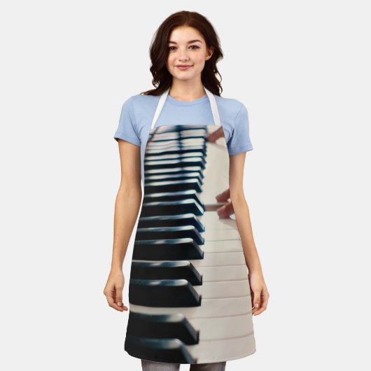 Cool Piano Design Schort (Gedragen)