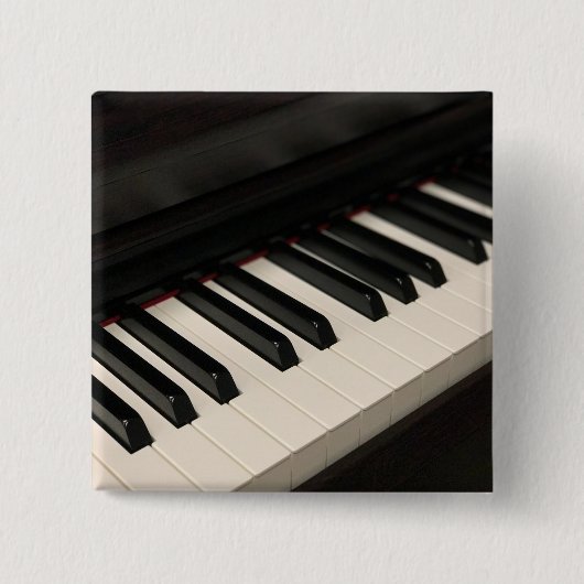Cool Piano Design Vierkante Button 5,1 Cm (Voorkant)