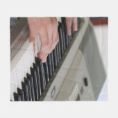 Cool Piano Fleece Deken (Voorkant (Horizontaal))