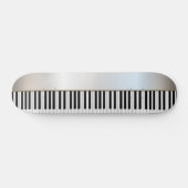 Cool Piano Keys, zilver Skateboard (Horizontaal)