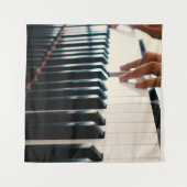Cool Piano-ontwerp Wandkleed (Voorkant)