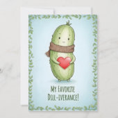 Cool Pickle Lover Dill With It funny pun gift Bedankkaart (Voorkant)
