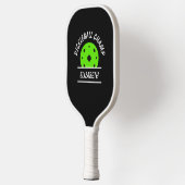 Cool Pickleball Champ Naam Bal Zwart Groen Sport Pickleball Paddle (Links)