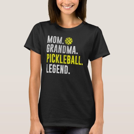 Cool Pickleball Player Saying Mom Grandma Pickleba T-shirt (Voorkant)