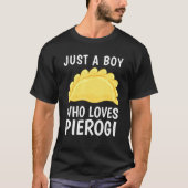 Cool Pierogi Boys Mannen Kis Foodie Vegan T-shirt (Voorkant)