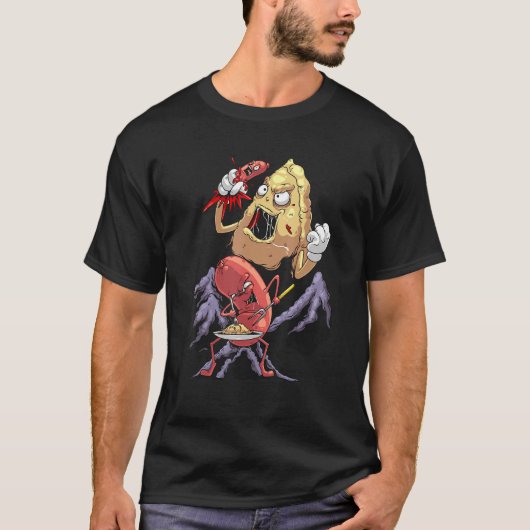Cool Pierogi en Kielbasa Pools voedselliefhebber T-shirt (Voorkant)