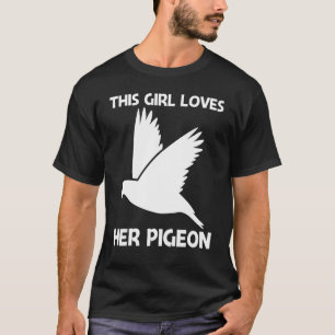 Cool Pigeon for Girls Kinder Rock Dove Bird Pet T-shirt