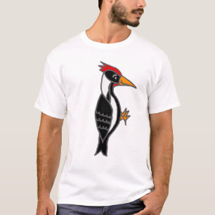 Cool Pileated Woodpecker Natuur Design T-shirt