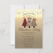 Cool Pine Trees Stippen Corporate Kerstparty Kaart (Voorkant)