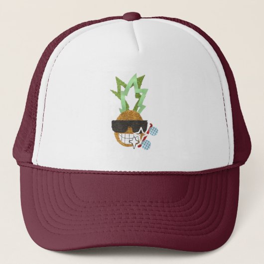 Cool Pineappel Baseball Pet (Voorkant)