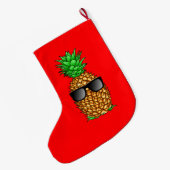 Cool Pineappel Grote Kerstsok (Achterkant (Hangend))