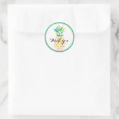 Cool Pineappel Ronde Sticker (Tas)