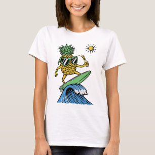 Cool Pineapple is op het Zee Vibrant strand aan he T-shirt
