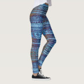 Cool Pineapple Tribal Patroon Leggings (Rechts)