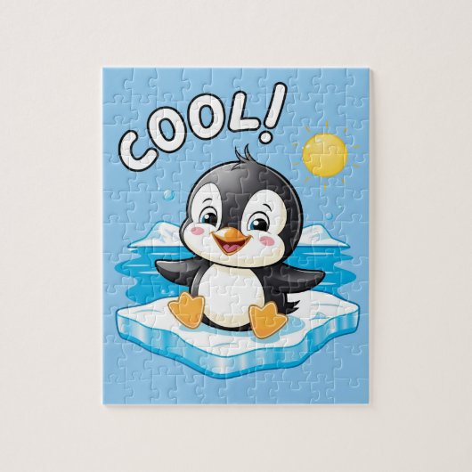 Cool! , pinguïn legpuzzel (Verticaal)