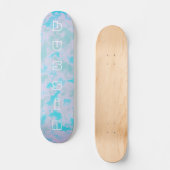 Cool Pink Clouds Bussin Skateboard pour débutants (Recto)