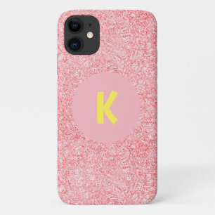 Cool Pink Girls Crystal Sparkle gepersonaliseerd iPhone 11 Hoesje