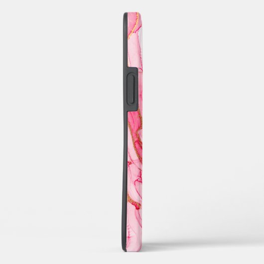 Cool Pink Gold Uniek Waterverf wervelpatroon Case-Mate iPhone Case (Achterkant / Rechts)