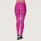 Cool Pink Mermaid Scales Mandala Leggings (Achterkant)