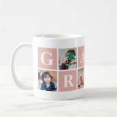 Cool Pink Photo Collage Granny Mugs (Gauche)