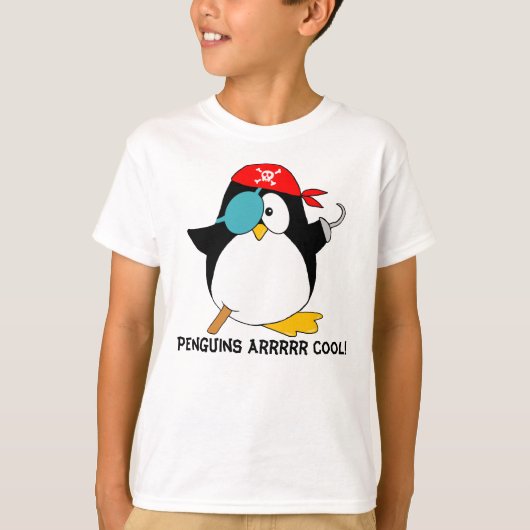Cool Pirate Penguin T-shirt (Voorkant)