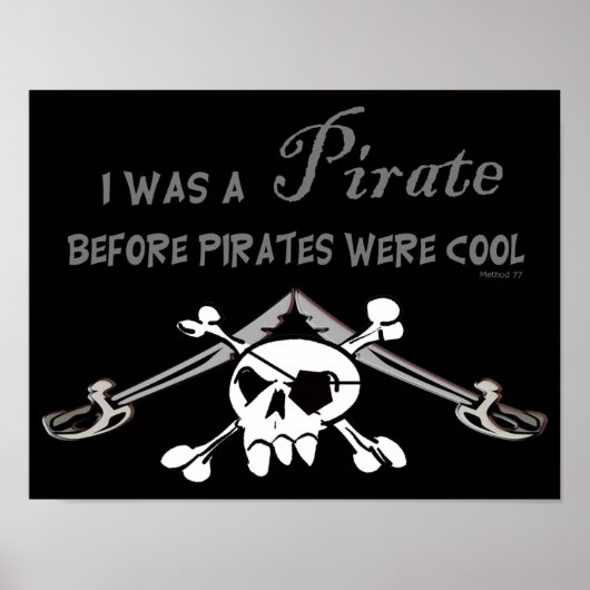 Cool Pirate Poster (Voorkant)