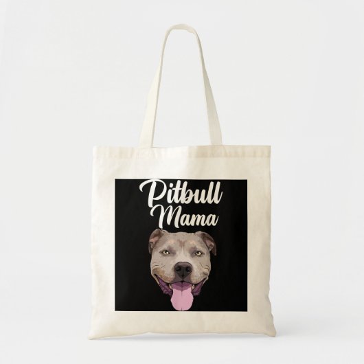 Cool Pitbull-moeder voor vrouwen Mama Pitbull-eige Tote Bag (Voorkant)