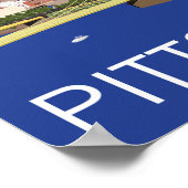 Cool Pittsburgh Skyline Computer Illustration Poster (Hoek)