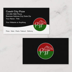 Cool Pizza Shop Italiaans Restaurant Visitekaartje