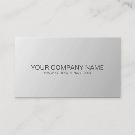 Cool Plain Grey Modern Visitekaartje (Voorkant)